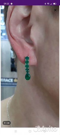 Серьги серебро