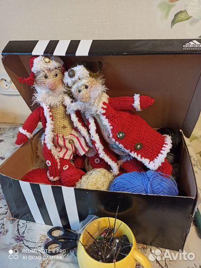 Вязаный дед мороз