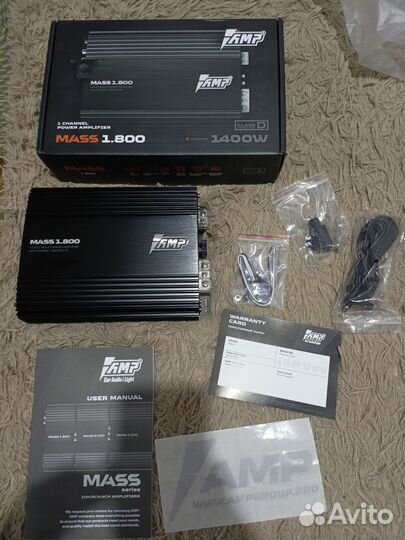 Новый моноблок амп 1.800