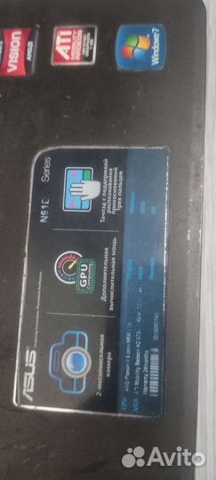 Ноутбук asus n 61da