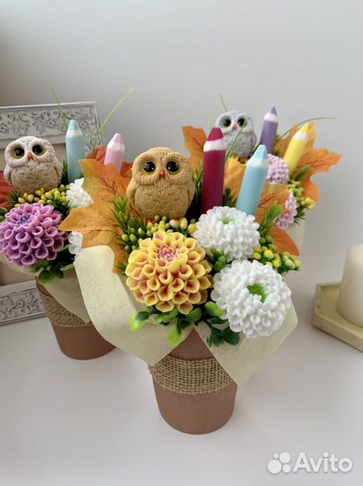 Букет цветы из мыла на 1 сентября