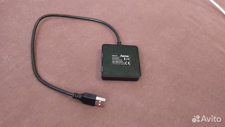Разветвитель USB 2.0 Hama Square1:4 4порт