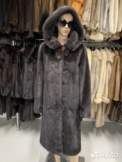 Роскошаня шуба из норки с биркой 42-44 р