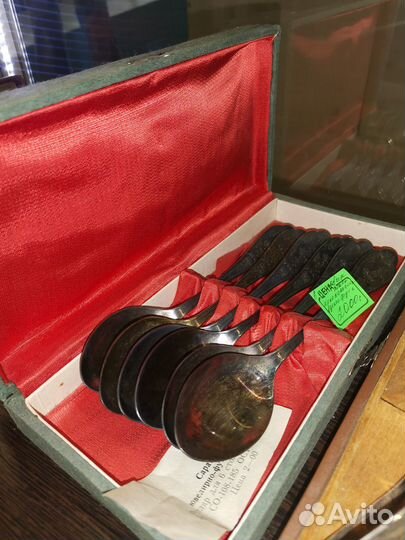 Столовые приборы мельхиор, серебро советские