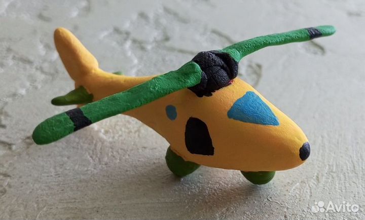 Поделка - вертолет из лёгкого пластилина