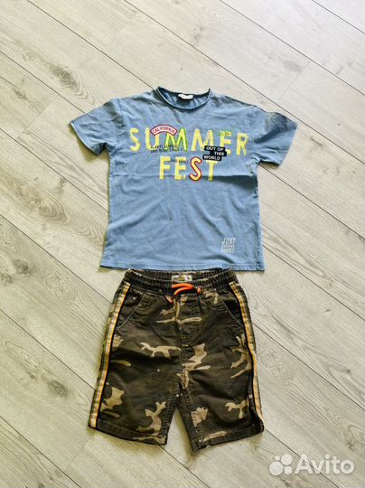 Шорты+майки Zara 128