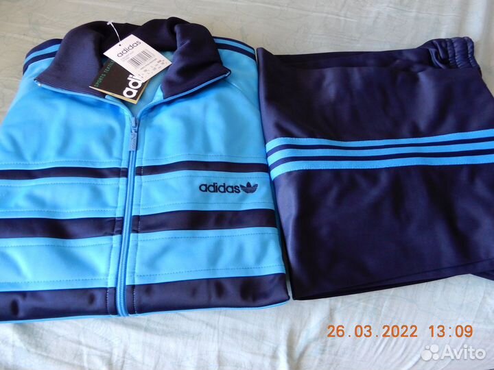 Мужской спортивный костюм Зебра Адидас 80-х