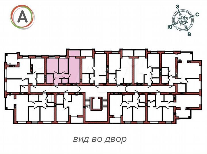2-к. квартира, 52,7 м², 2/9 эт.