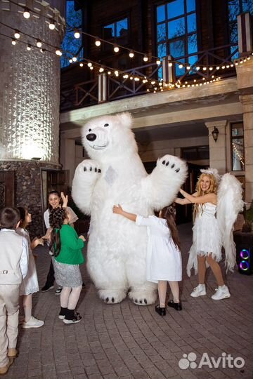 Аниматоры, грим, шоу, няни, белый медведь