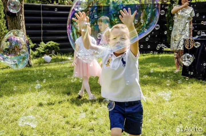Шоу мыльных пузырей