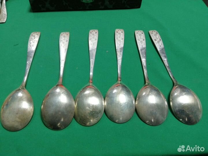 Ложки мельхиоровые, серебрение СССР