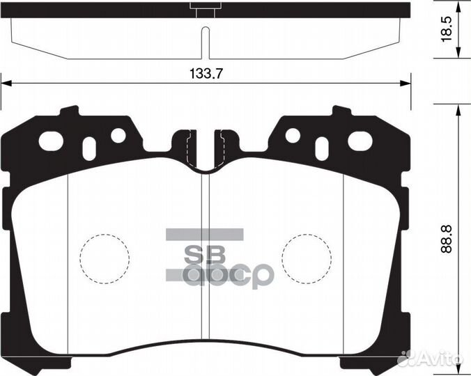 Колодки тормозные lexus LS460-600 06- передние