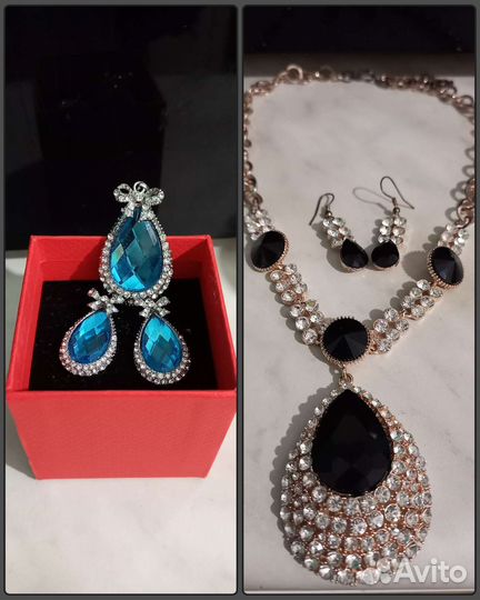 Серьги и подвески б/у