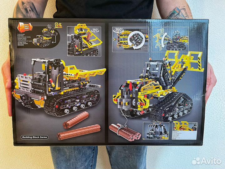 Аналог Lego Technic Гусеничный погрузчик