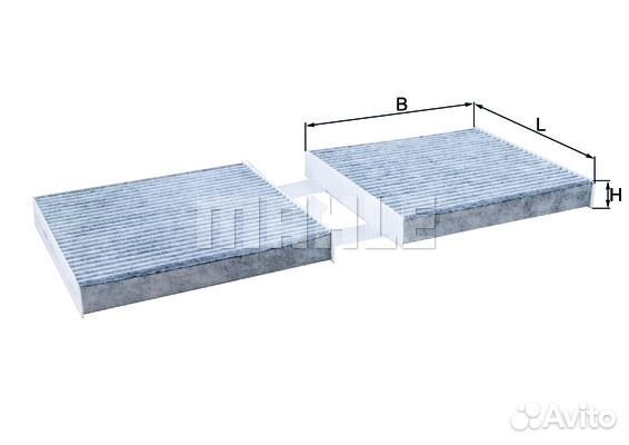 Фильтр салона угольныйк/кт 2шт