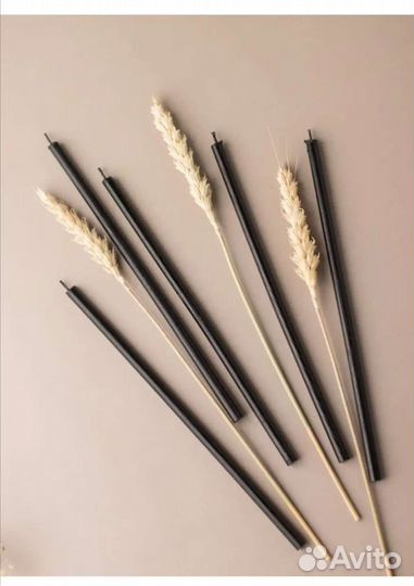 Черные восковые свечи