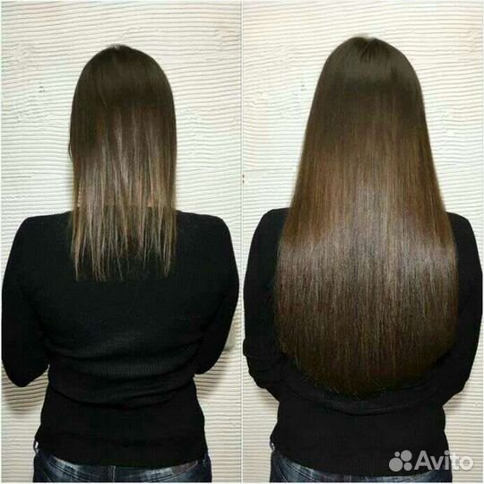 Наращивание волос, микронаращивание (качественное)
