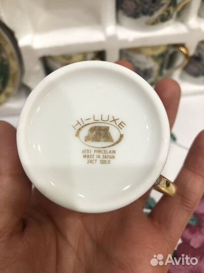 Кофейный сервиз (Япония) фарфор/золото