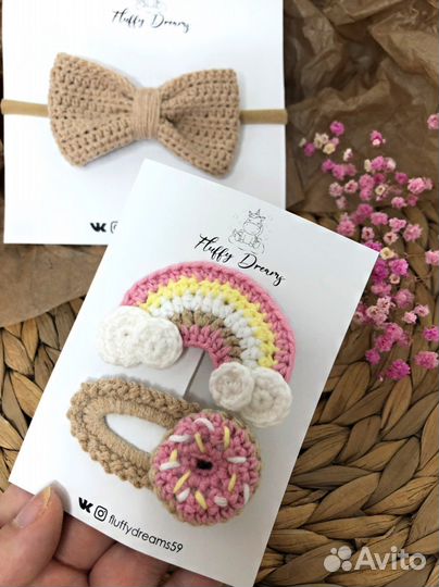 Повязки, заколки, бантики