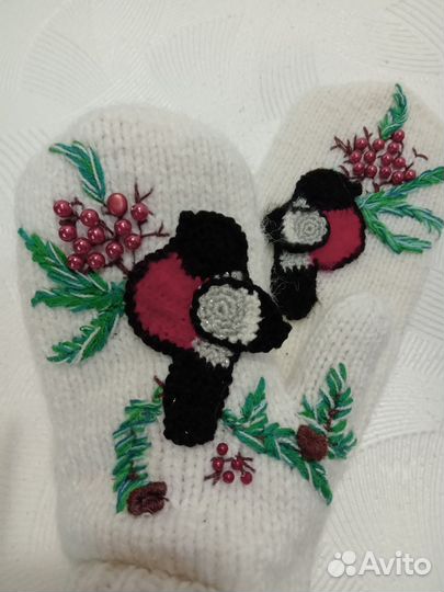 Варежки ручной работы