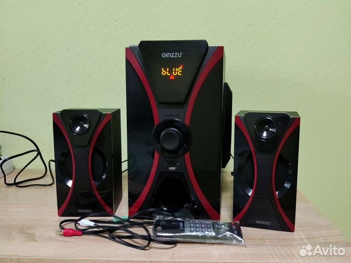 Сабвуфер + 2 колонки Ginzzu 60W