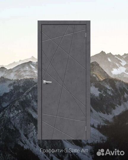 Дверь межкомнатная Граффити-5 Эко Шпон