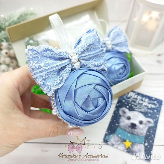 Шарики на ёлку ручной работы