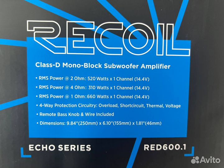 Усилитель Recoil RED600.1