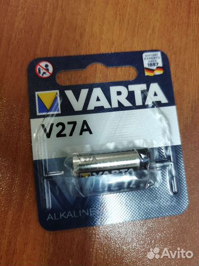Батарейка щелочная varta A27, V27A, MN27 (12V)
