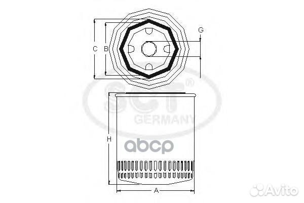 SCT SK 804 Масляный фильтр SK804
