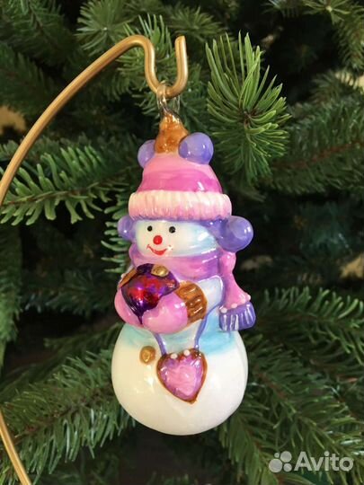 Ёлочная игрушка снеговик
