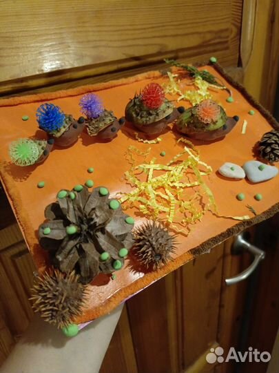 Осенняя поделка из природных материалов