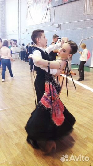 Платье для бальных танцев стандарт ю2, молодежь, в