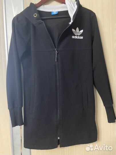 Удлиненное зип-худи adidas 146-152