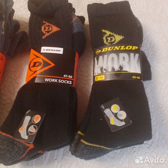 Рабочие зимние носки Dunlop. р.43-46