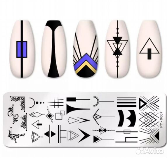 Пластины для стемпинга, дизайн ногтей