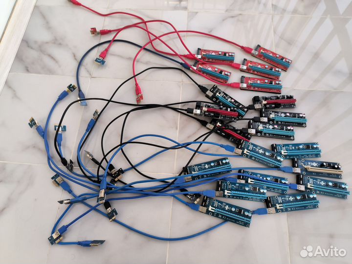 Райзеры для видеокарт PCI-E 1X to 16X