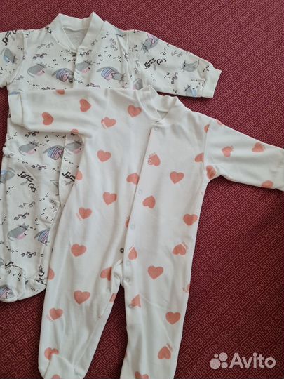 Вещи детские от 0 до 6-9 мес. пакетом