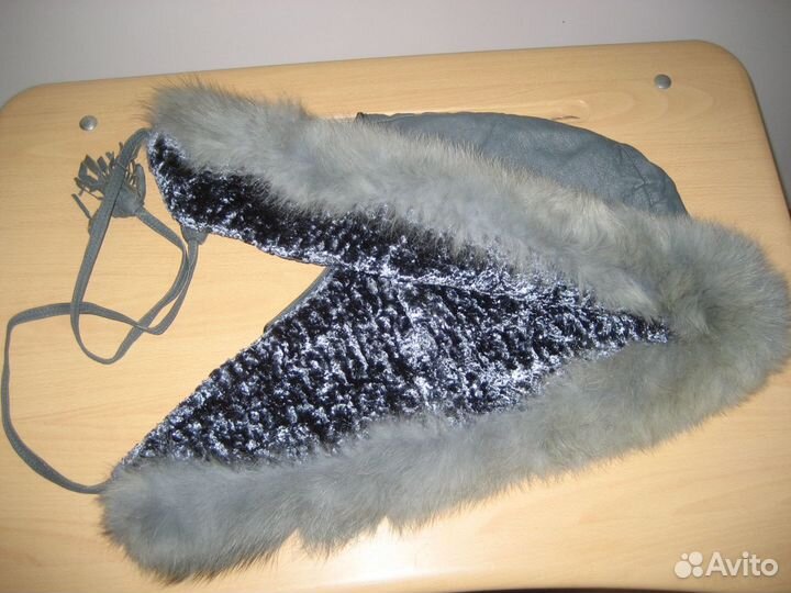 Капюшон с мехом нат.кожа. Или обмен