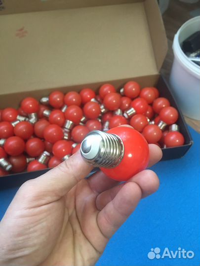 Лампа красная,фото,видео,45мм