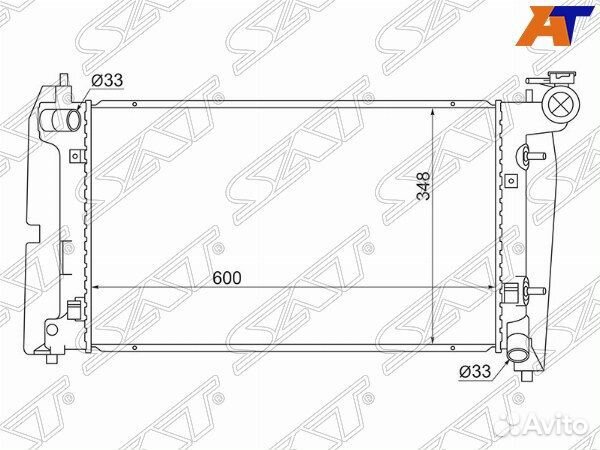 Радиатор toyota corolla spacio