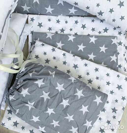 Детские бортики набор в кроватку