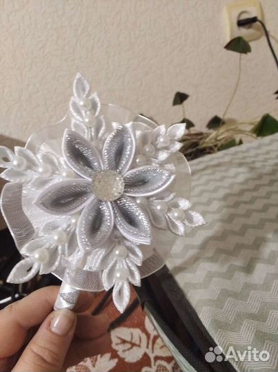 Новогодний ободок-снежинка