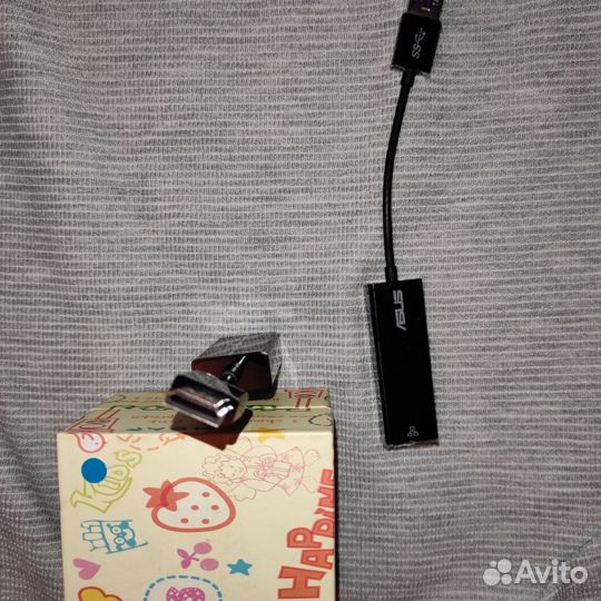 Переходники Asus hdmi - VGA и USB - RJ45