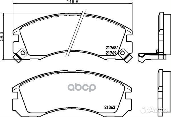Колодки тормозные дисковые перед (PF-3233)