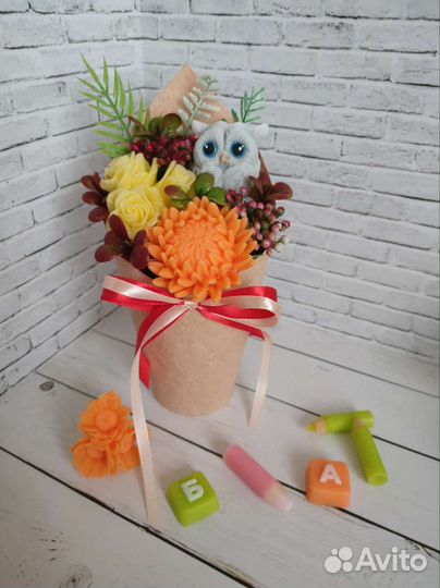 Букет из мыла учителю, воспитателю