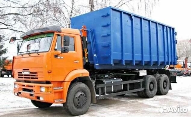 Вывоз мусора контейнером 8 м3 20м3 самосвал г эп