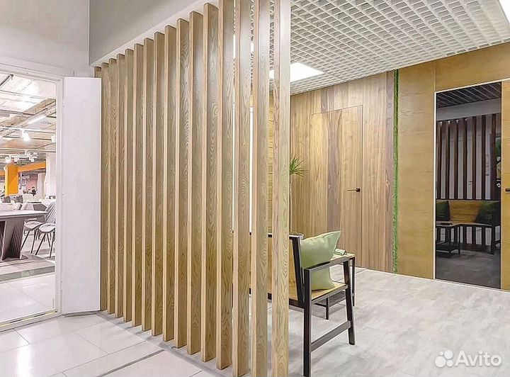 Декоративные рейки перегородки