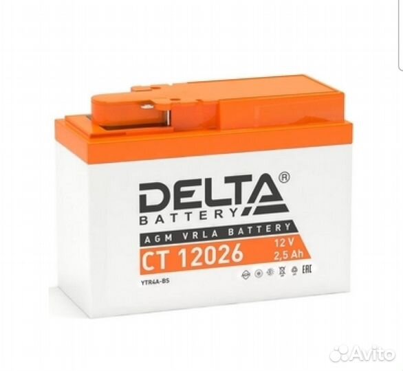 Аккумулятор Delta CT-12026 12V2,6 ач оп толстый