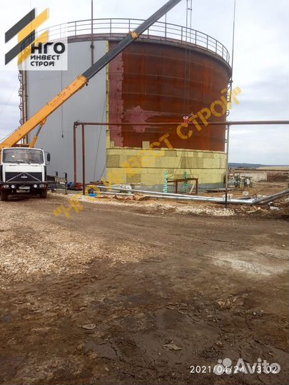 Резервуары битума / Теплоизоляция / Антикоррозия